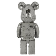 Decoratief object Bear silver large