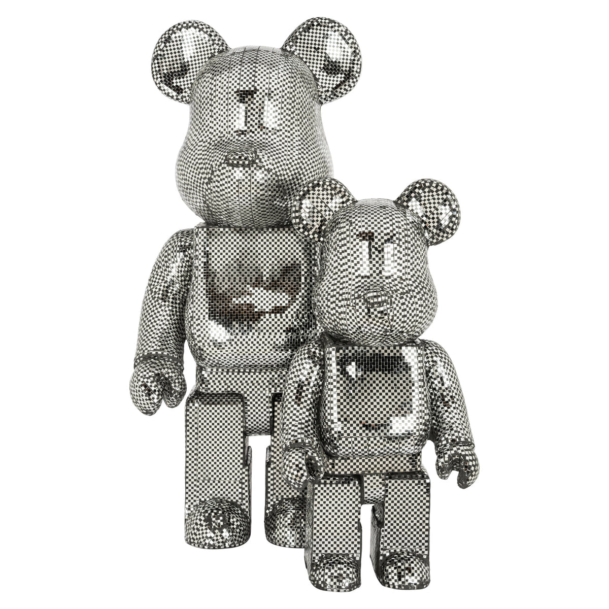 Decoratief object Bear silver large