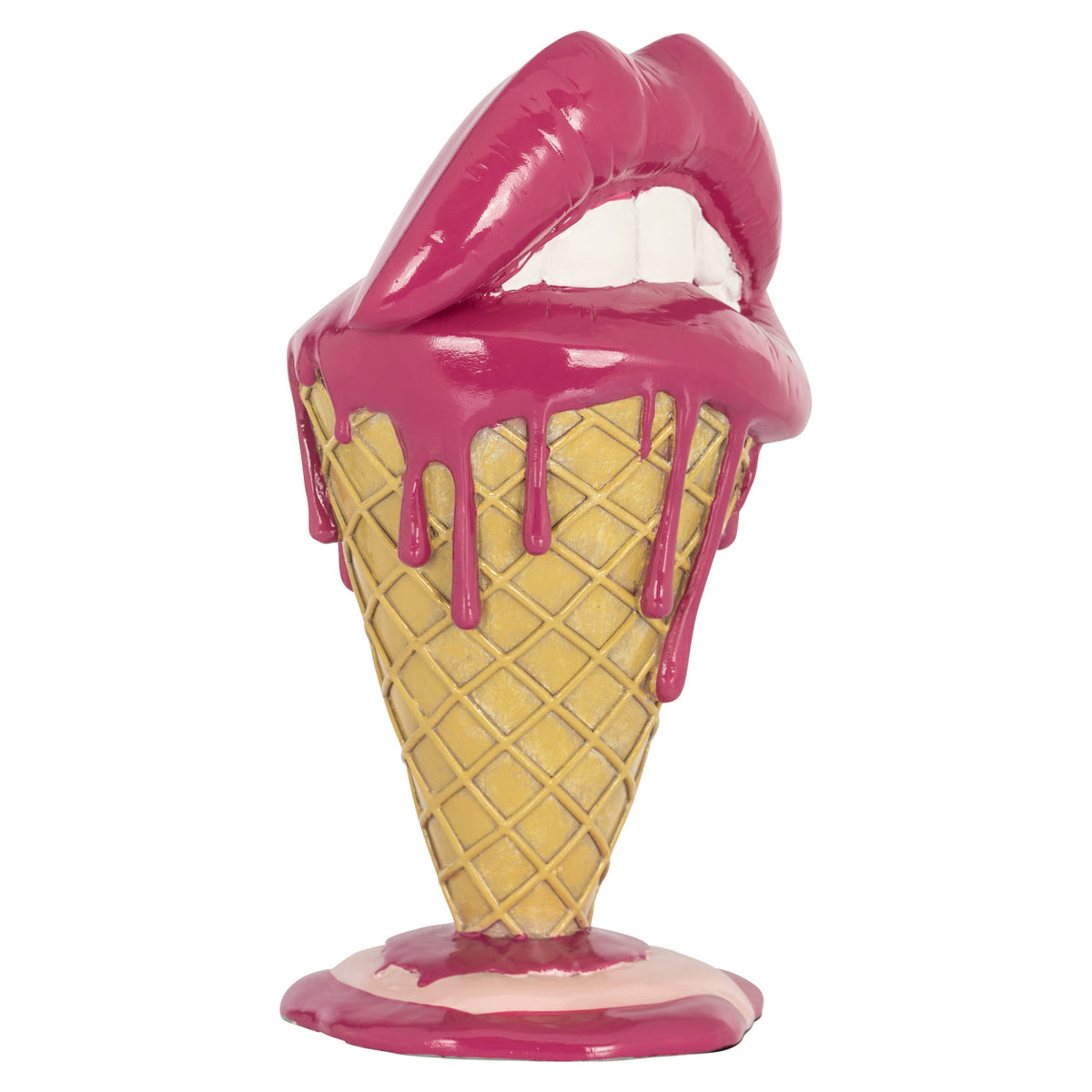 Decoratief object Lips pink