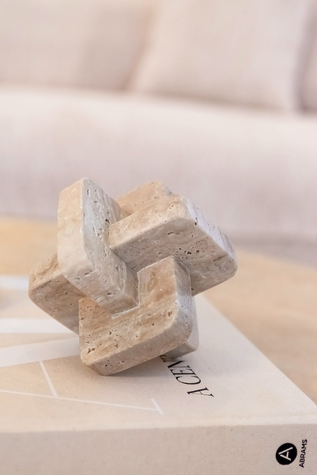 Decoratief object Mony beige