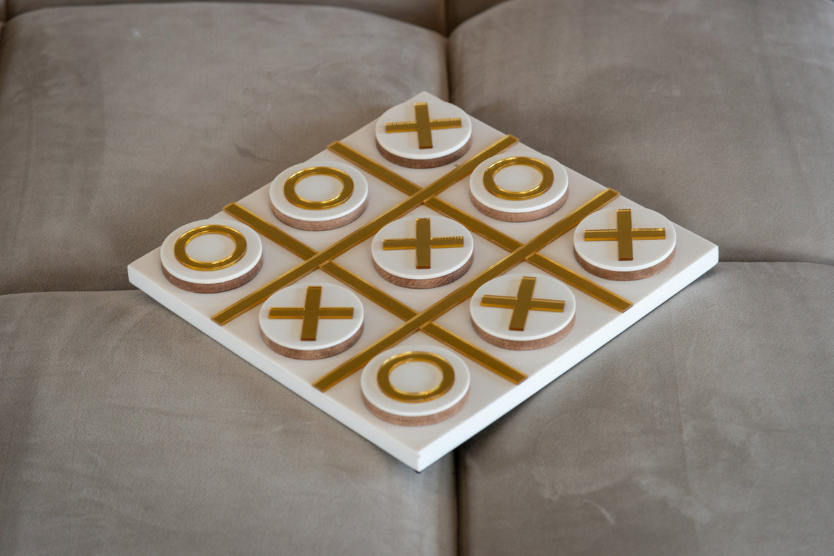 Decoratief spel Maylie white Tic-Tac-Toe