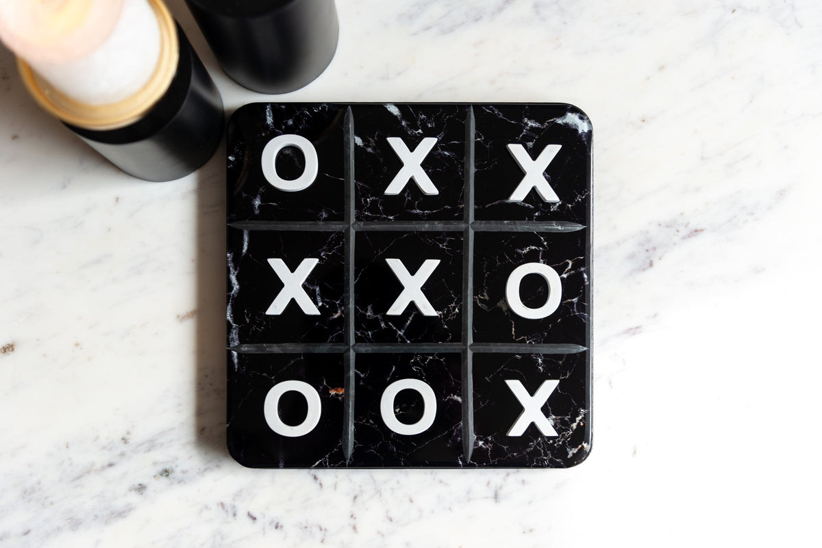 Decoratief spel Trixi black/white Tic-Tac-Toe