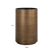 Plantenbak Dira brushed gold 50Ø