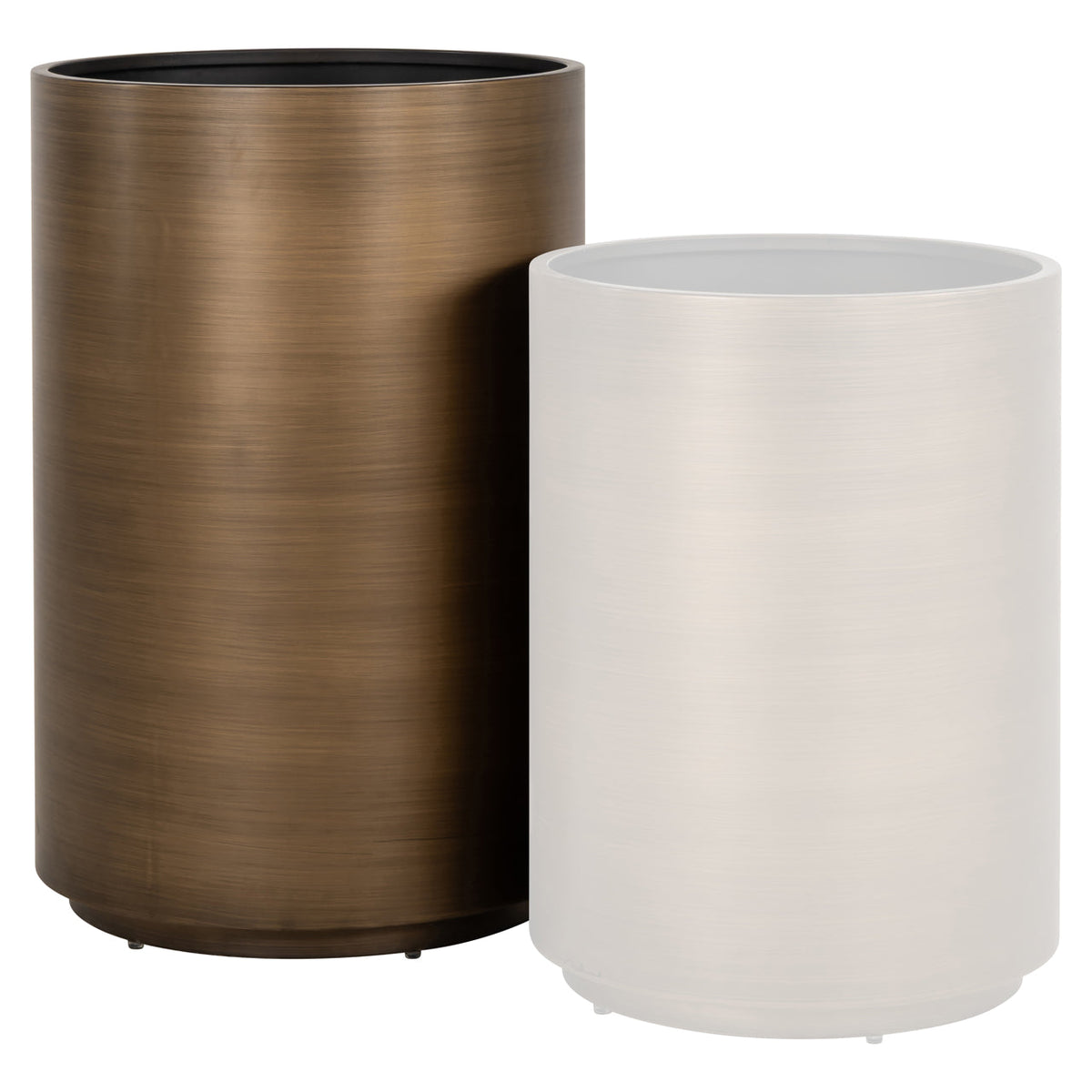 Plantenbak Dira brushed gold 50Ø