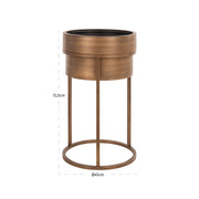 Plantenbak Chadd brushed gold