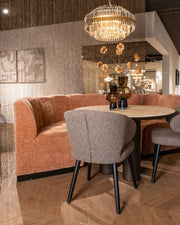 Eetkamer bank Hillpark customized round corner fire retardant