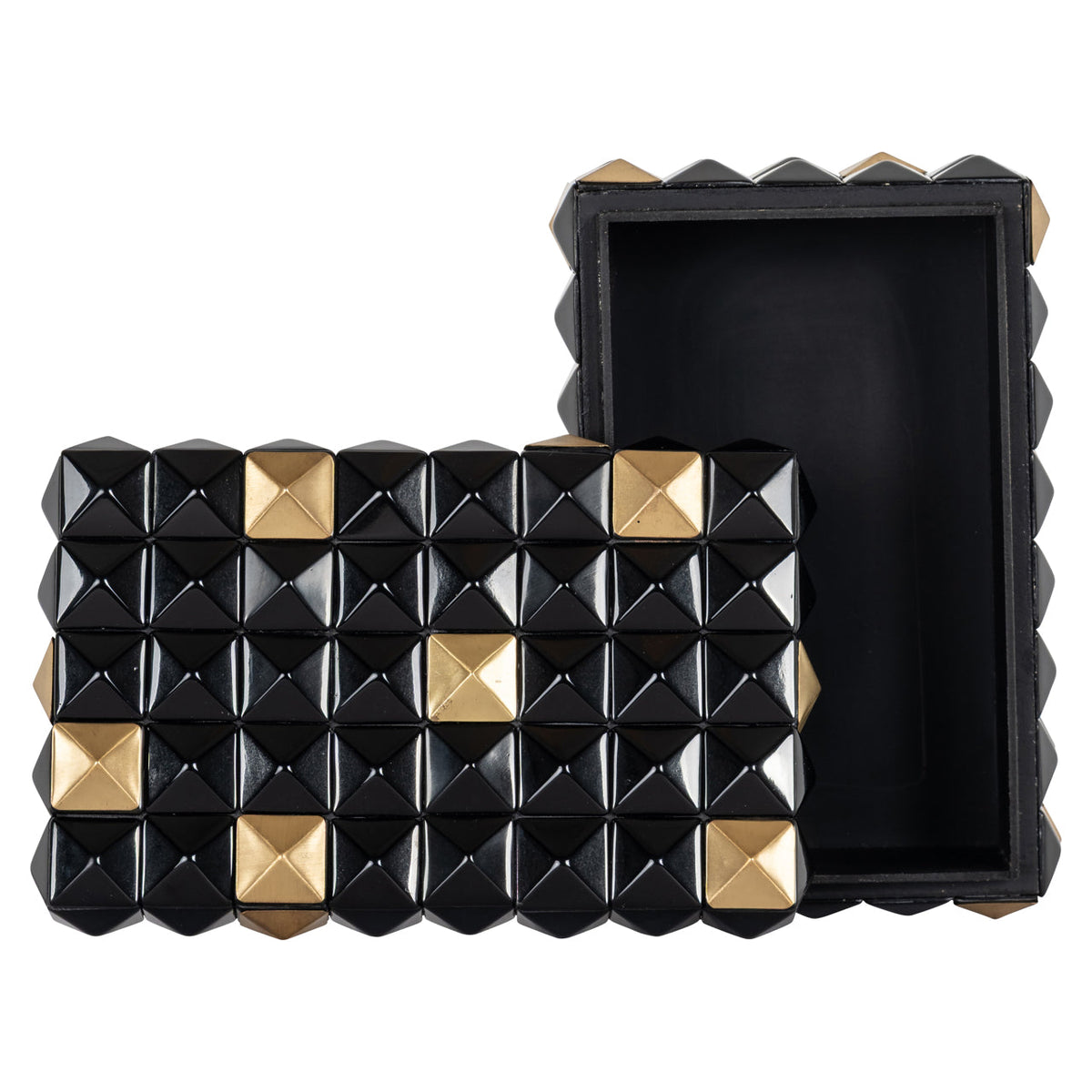 Opbergdoos Velicia black/gold