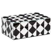 Opbergdoos Silas black/white small