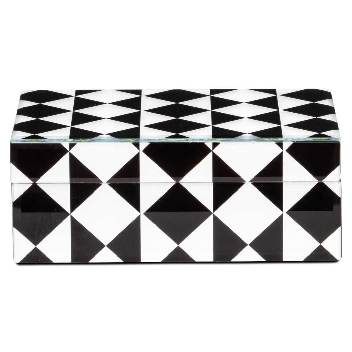 Opbergdoos Silas black/white small