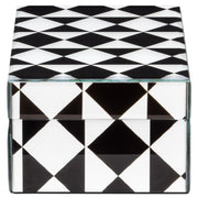 Opbergdoos Silas black/white small
