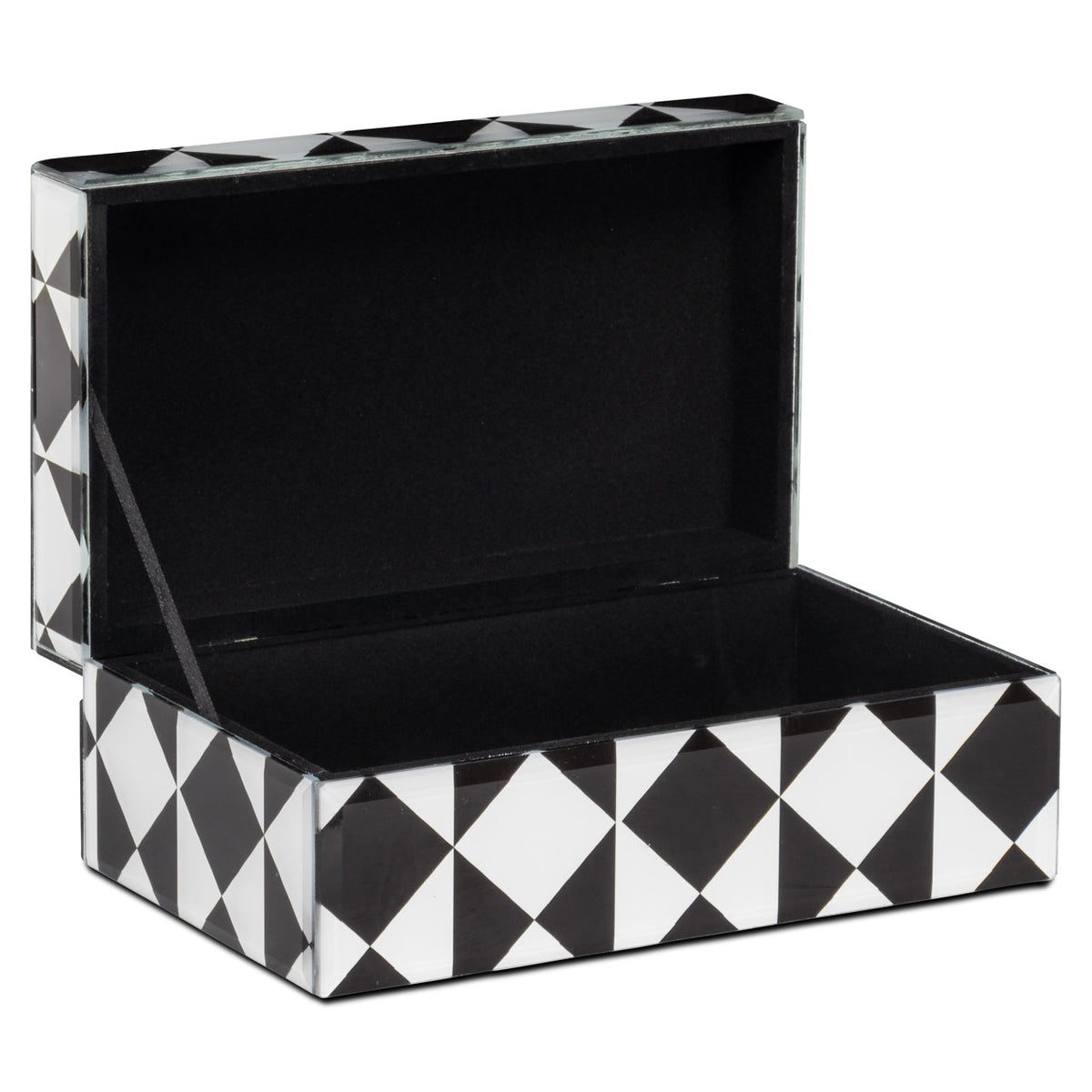 Opbergdoos Silas black/white small
