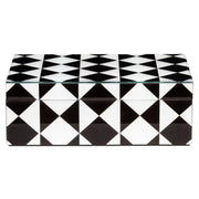 Opbergdoos Silas black/white large