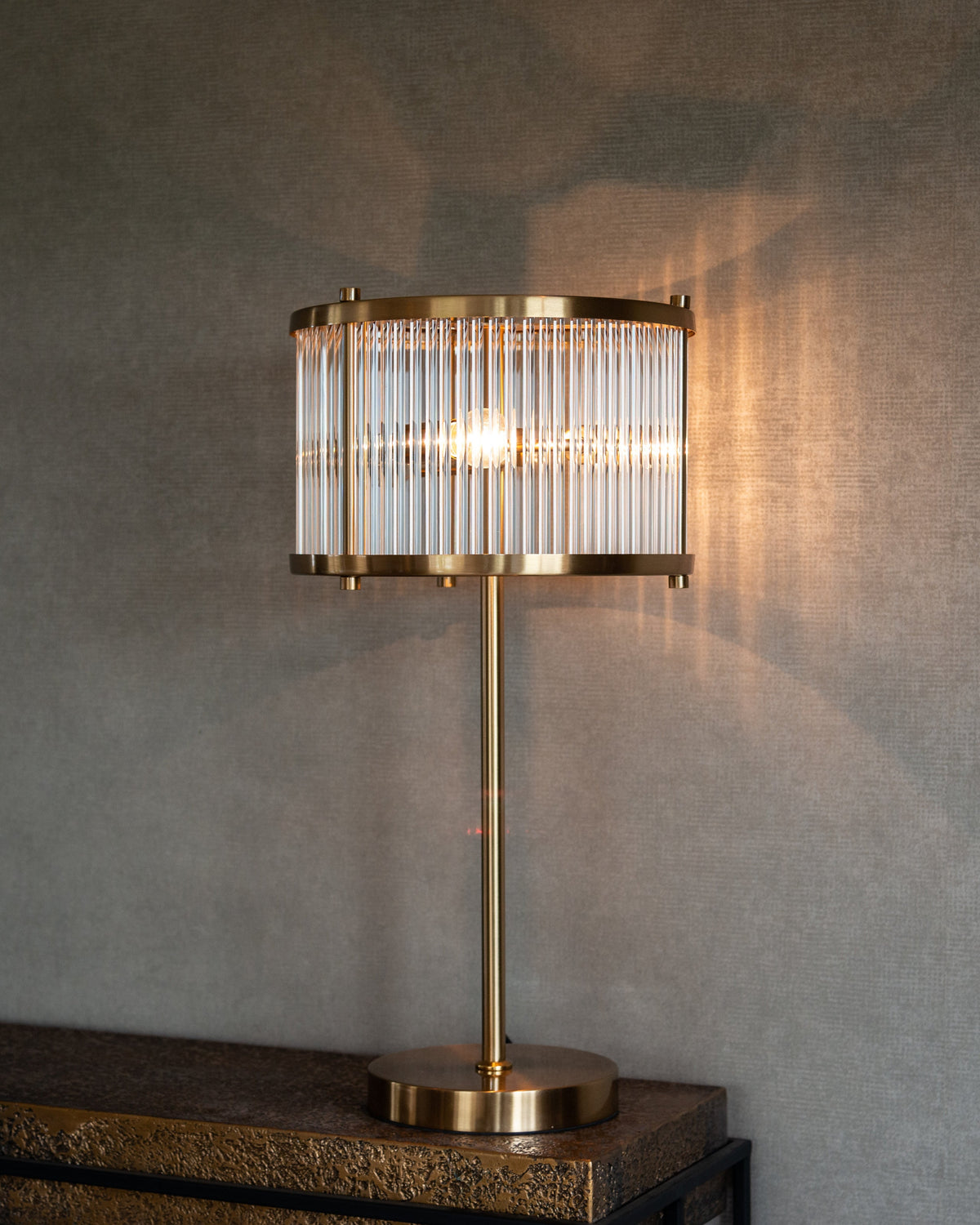 Tafellamp Loiza brushed gold