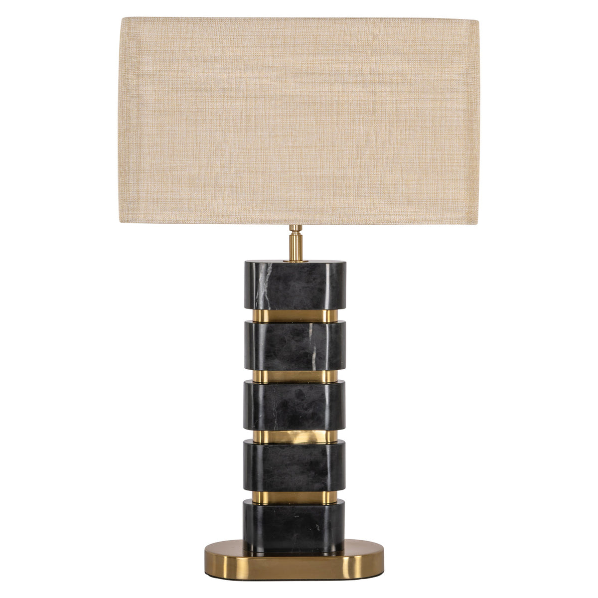 Tafellamp Levina black/gold