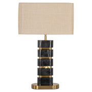 Tafellamp Levina black/gold
