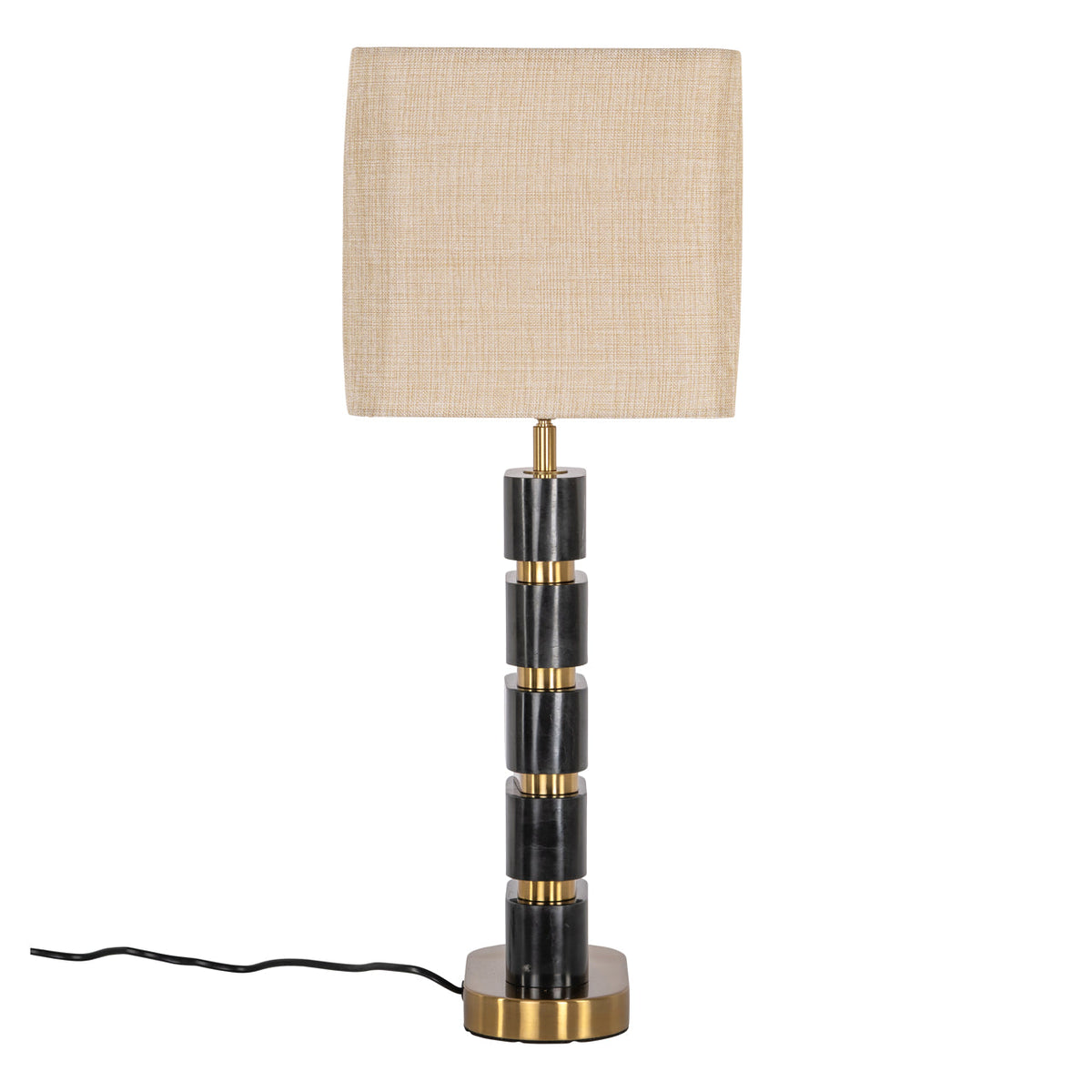 Tafellamp Levina black/gold