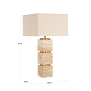 Tafellamp Jaella beige