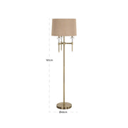 Vloerlamp Josie brushed gold