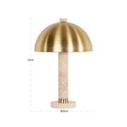 Tafellamp Jara brushed gold