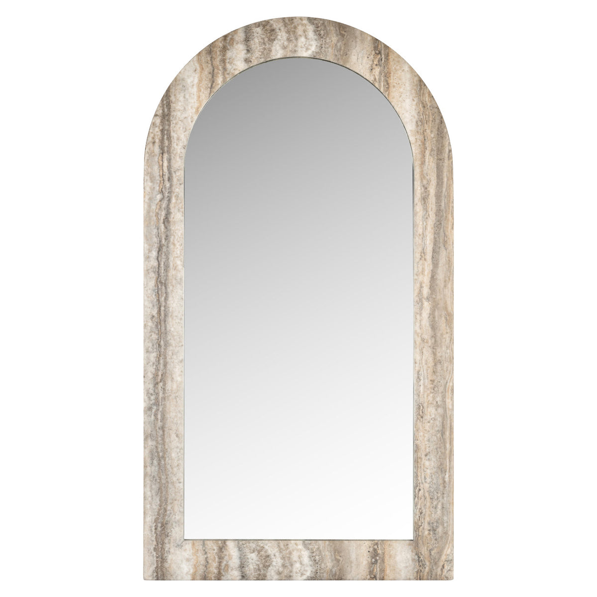 Spiegel Calvo grey faux travertine