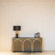 Dressoir Les Arcs brushed gold