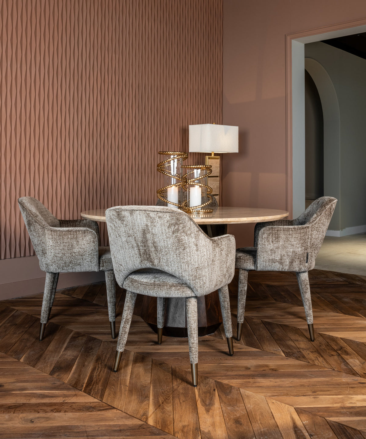 Eetkamerstoel Donnatella niagara stone fire retardant