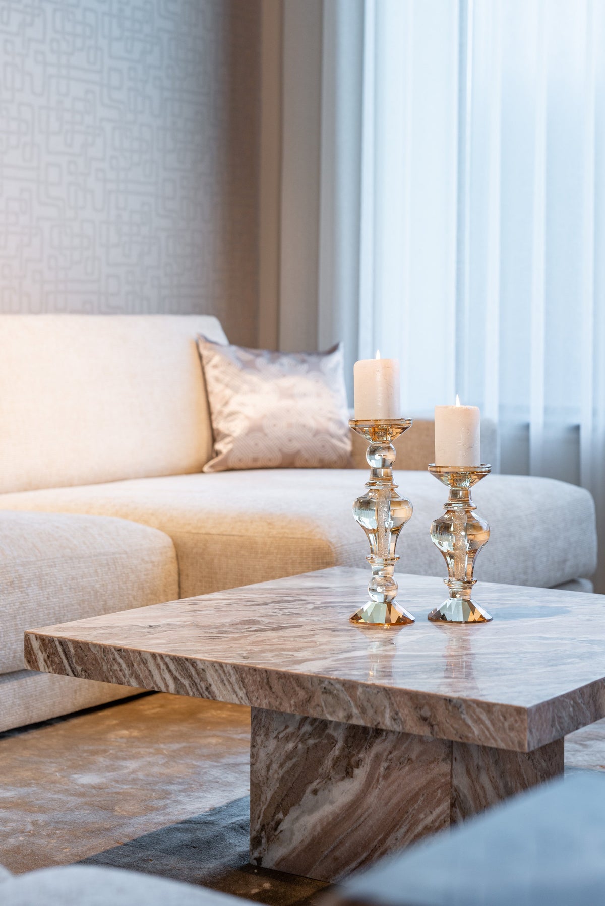 Kandelaar Dilan amber large