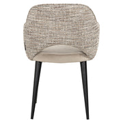 Eetkamerstoel Giovanna trendy nature / khaki velvet fire retardant