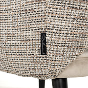 Eetkamerstoel Giovanna trendy nature / khaki velvet fire retardant