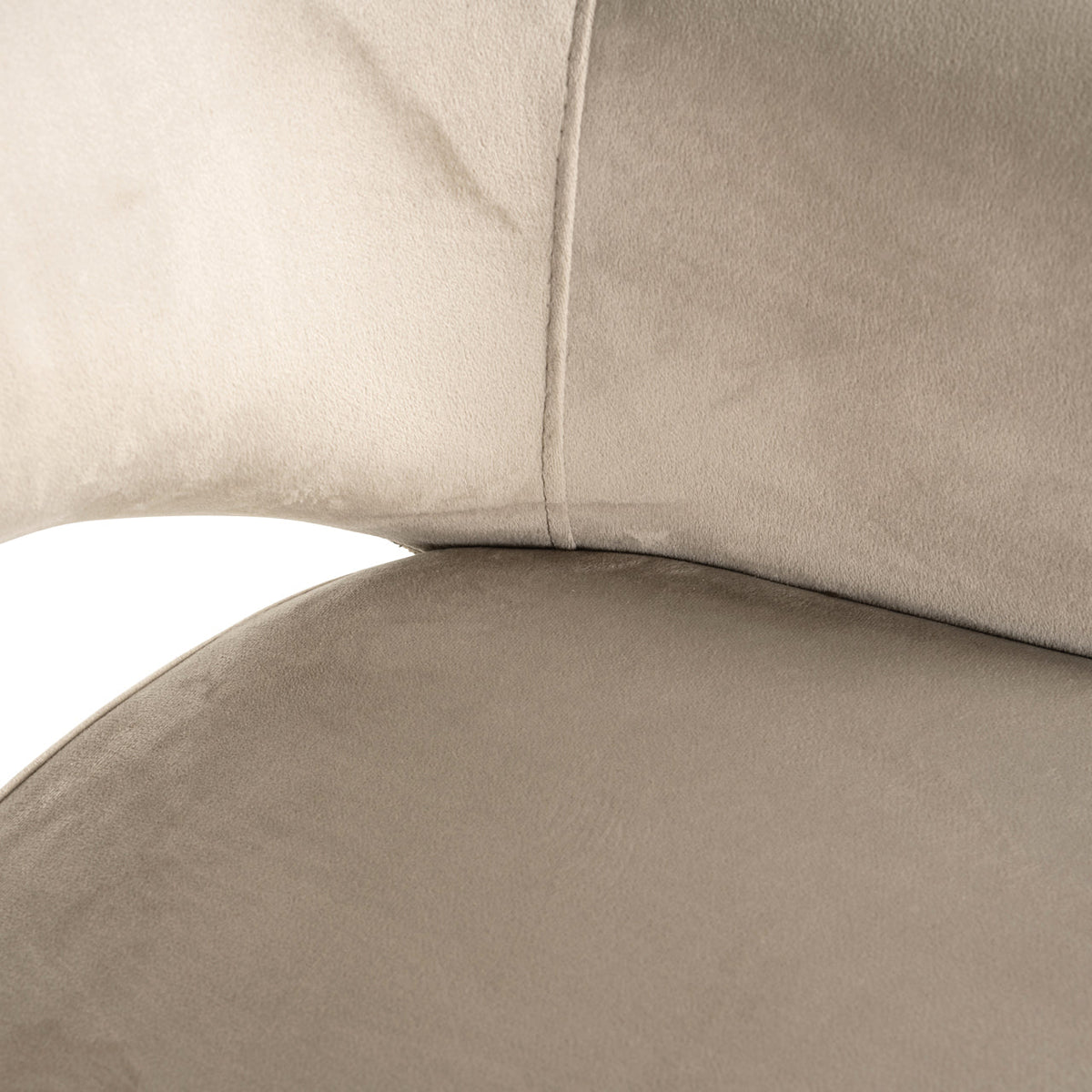 Eetkamerstoel Giovanna trendy nature / khaki velvet fire retardant