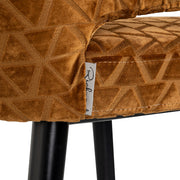 Barstoel Indigo old gold triangle