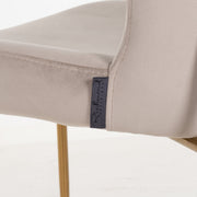 Eetkamerstoel Odessa khaki velvet fire retardant (Set of 2)