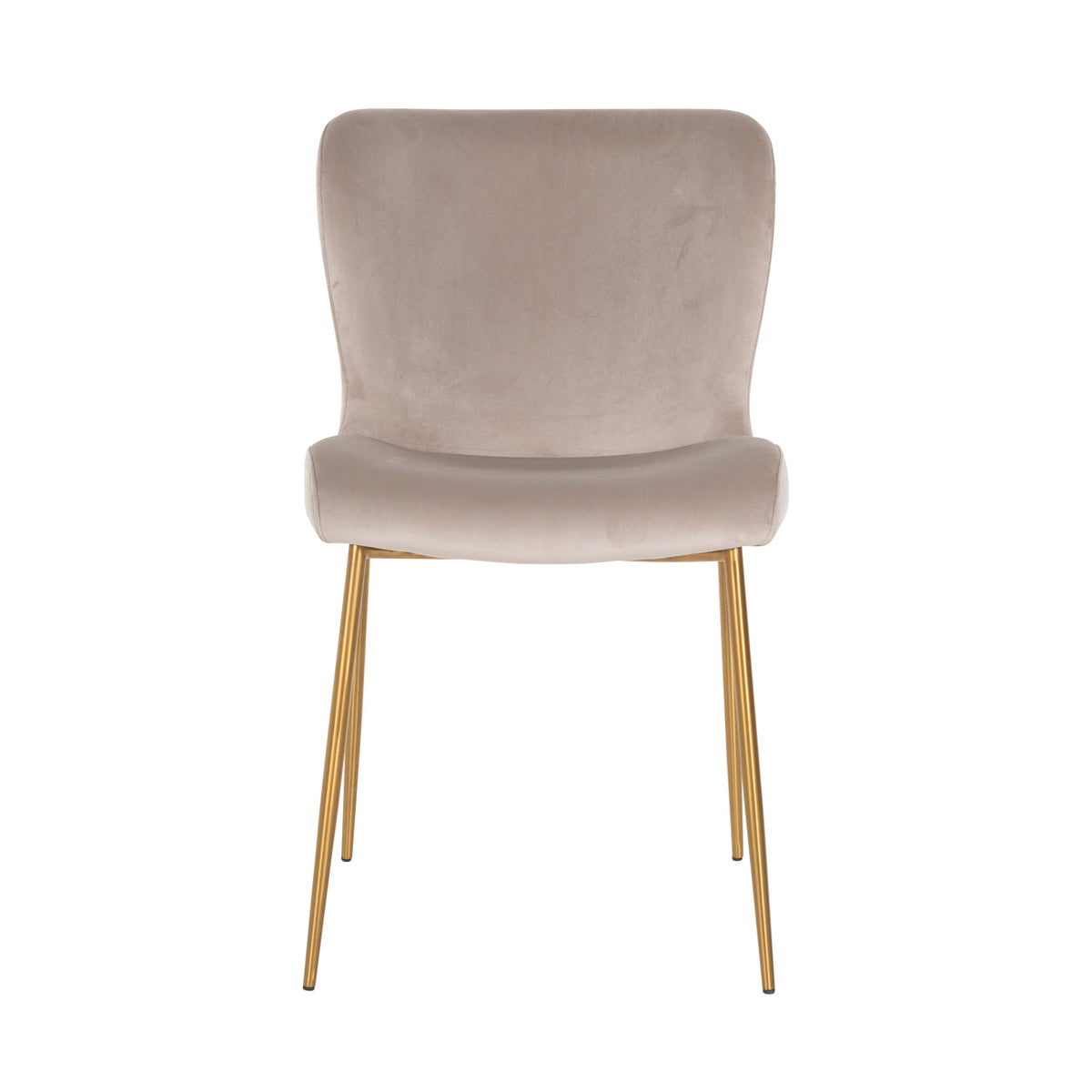 Eetkamerstoel Odessa khaki velvet fire retardant (Set of 2)