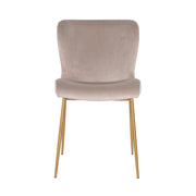 Eetkamerstoel Odessa khaki velvet fire retardant (Set of 2)
