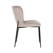 Eetkamerstoel Darby khaki velvet fire retardant (Set of 2)