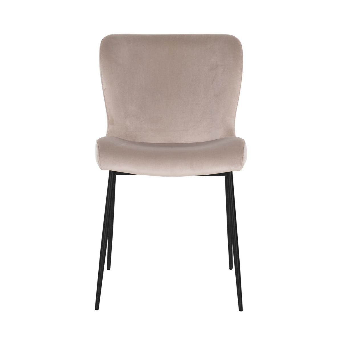 Eetkamerstoel Darby khaki velvet fire retardant (Set of 2)
