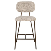 Counterstoel Xenia beige leopard fire retardant (Set of 2)