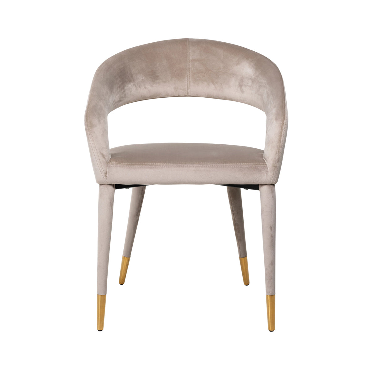 Eetkamerstoel Gia khaki velvet fire retardant