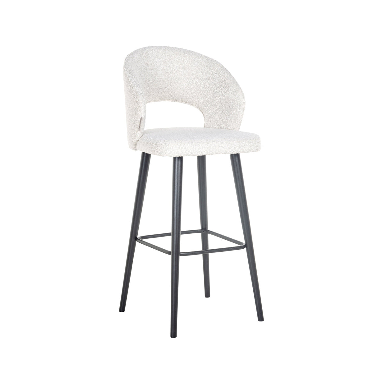 Barstoel Savoy white bouclé
