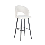 Barstoel Savoy white bouclé