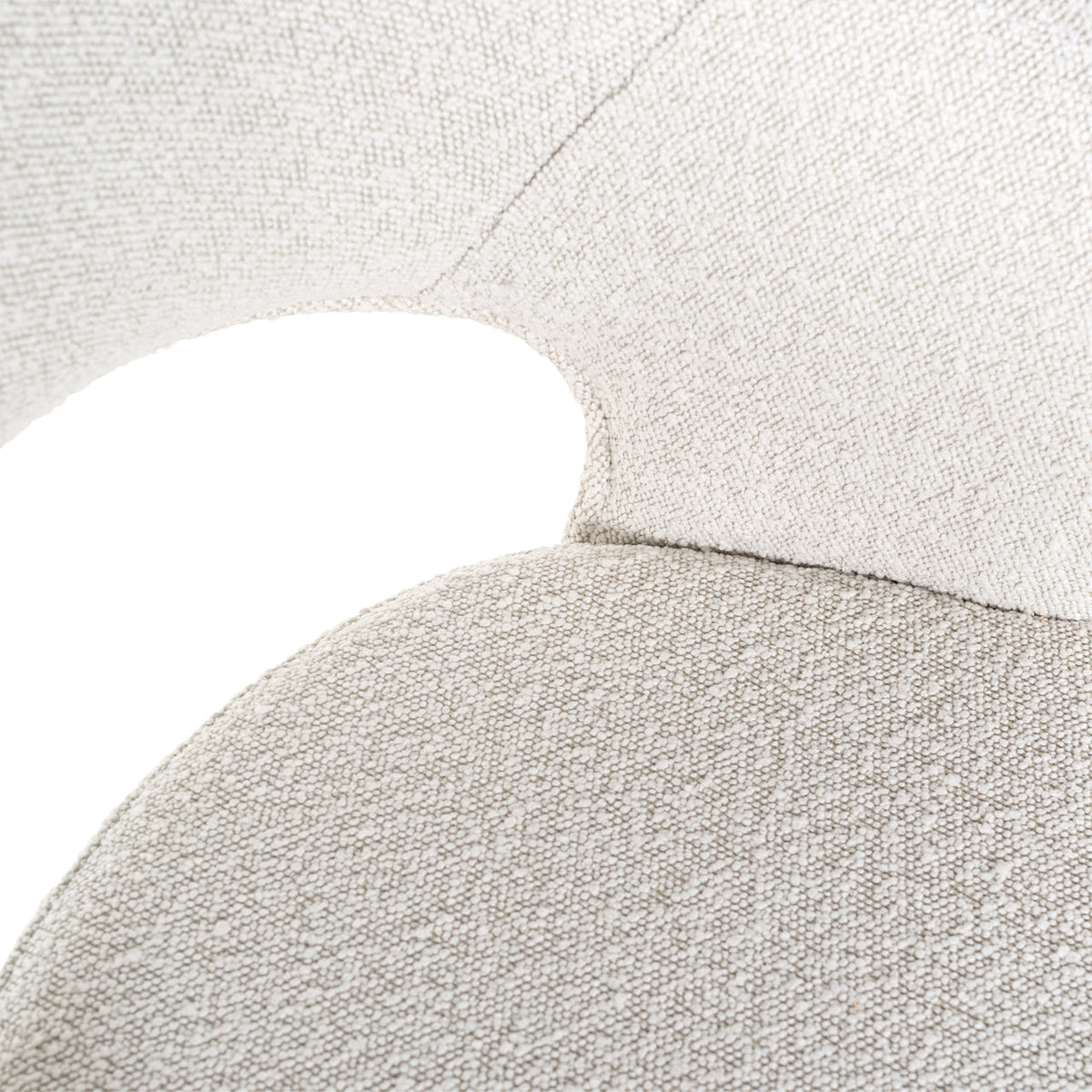 Barstoel Savoy white bouclé