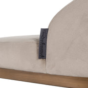 Barstoel Bolton khaki velvet brushed gold fire retardant (Set of 2)