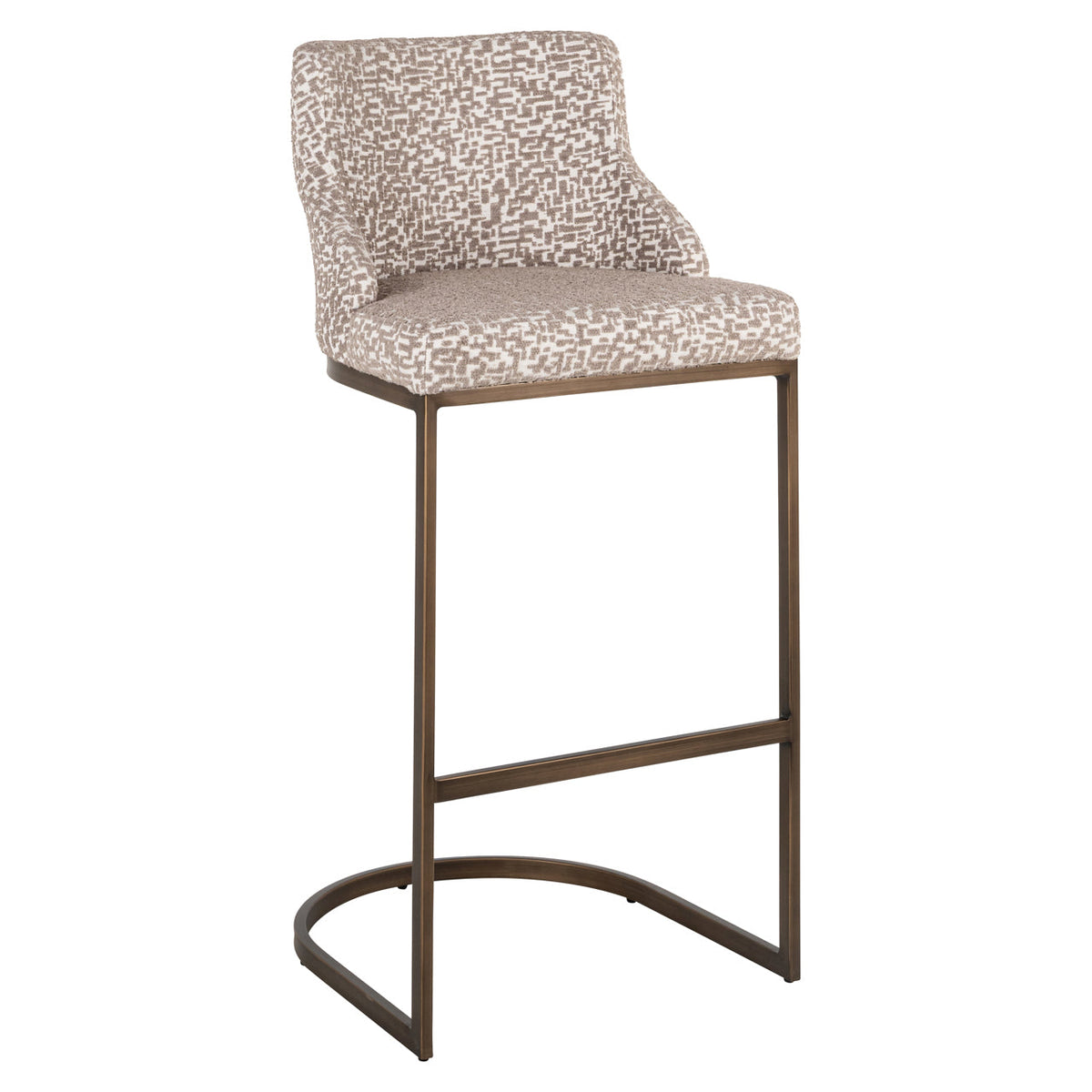 Barstoel Bolton natural geo (Set of 2)