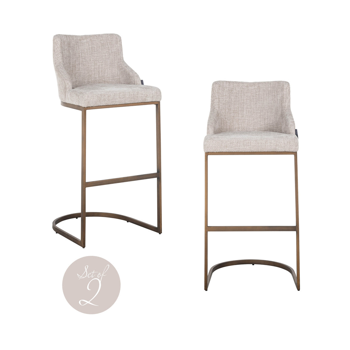 Barstoel Bolton natural renegade (Set of 2)