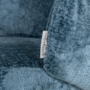 Eetkamerstoel Amphara blue chenille fire retardant