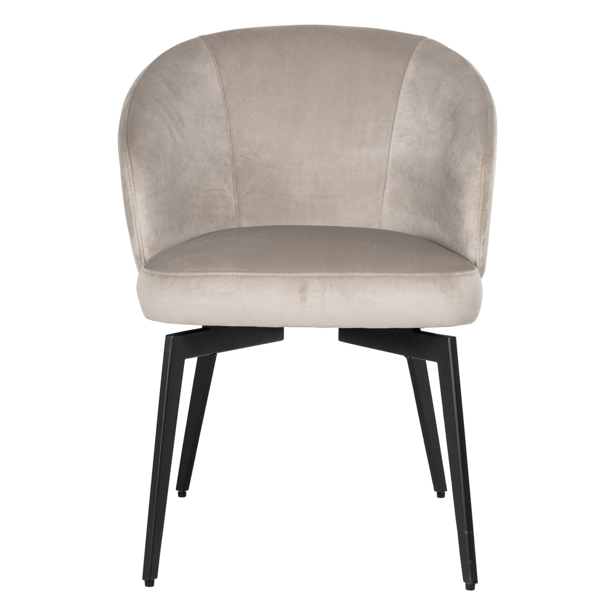 Eetkamerstoel Amphara khaki velvet fire retardant