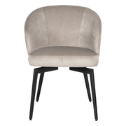 Eetkamerstoel Amphara khaki velvet fire retardant