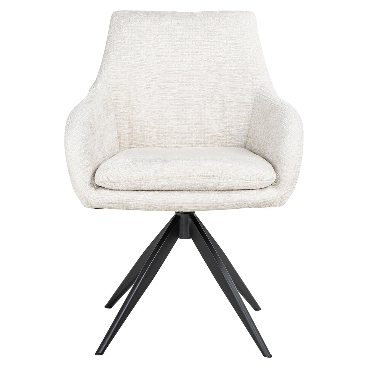 Eetkamerstoel Lisonne cream fusion swivel