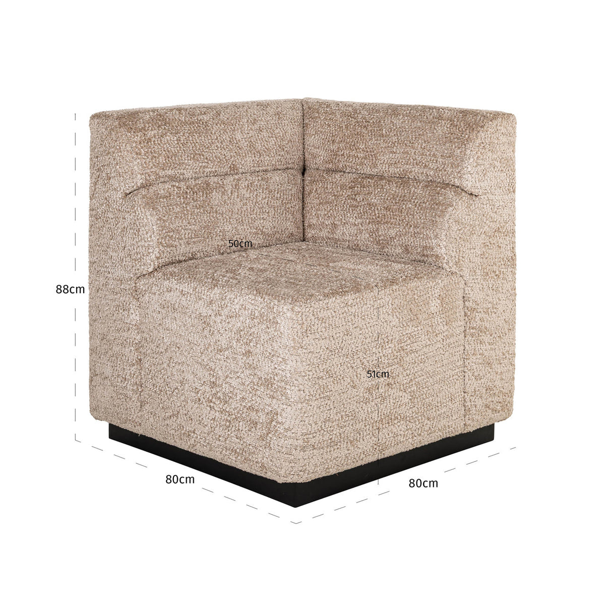 Eetkamer bank Delia customized corner fire retardant