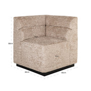 Eetkamer bank Delia customized corner fire retardant